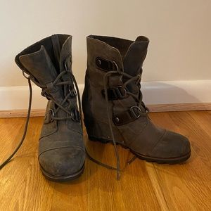 Sorel Nubuck Lace-Up Boots